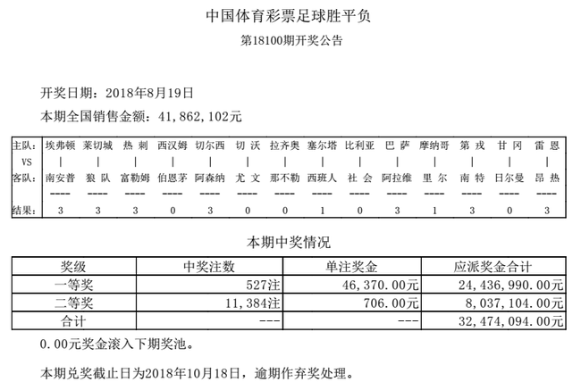 足彩中奖计算公式