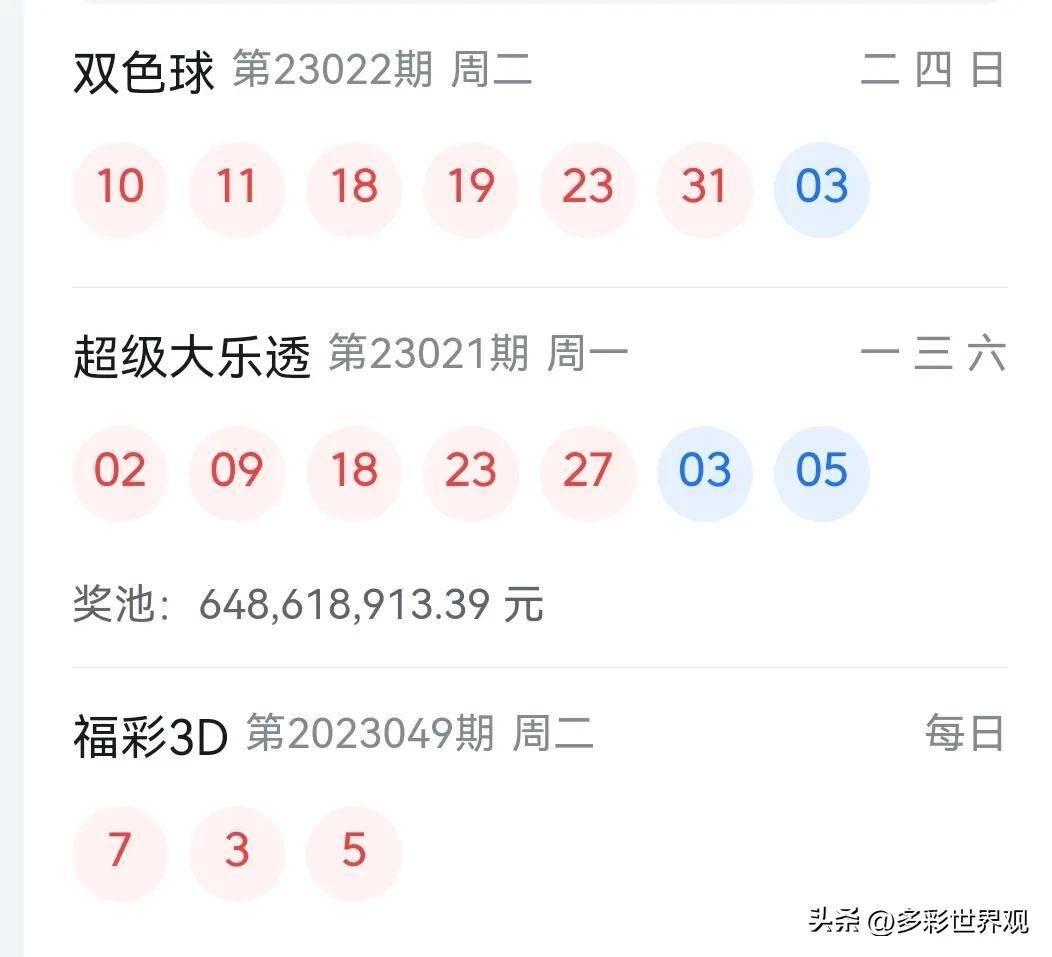 双色球彩票